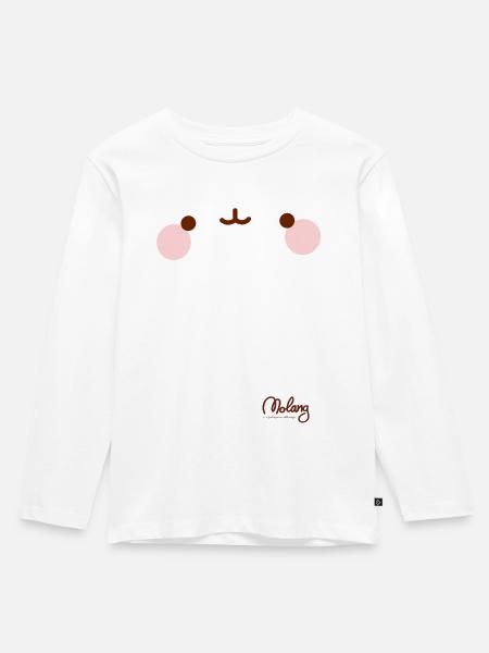 Molang Kostüm - Kinder Premium Bio Langarmshirt - Weiß