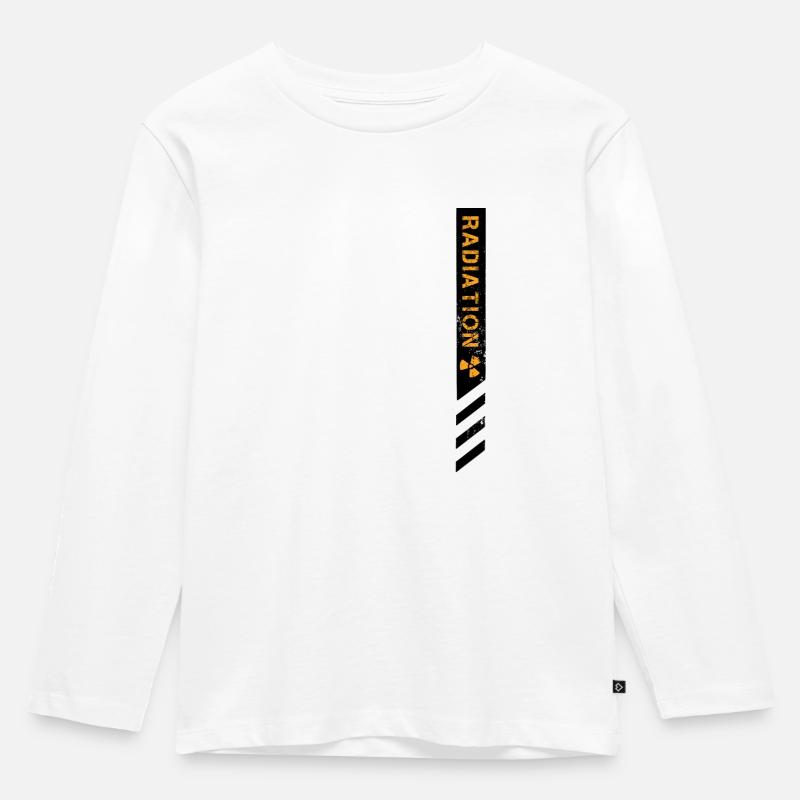 Strahlungsbanner - Kinder Premium Bio Langarmshirt - Weiß