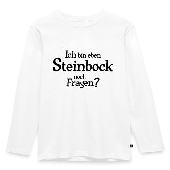 Sternzeichen Steinbock - Kinder Premium Bio Langarmshirt - Weiß - Vorne - AI Model Kid Female (0cm)