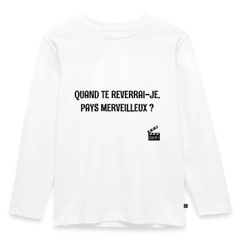 Quand te reverrai-je ? Les bronzés font du ski ! - T-shirt manches longues Premium Enfant - blanc - Devant - AI Model Kid Female (0cm)