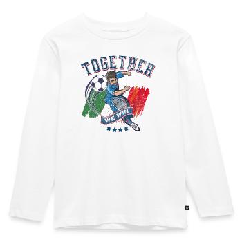 Together we win - T-shirt manches longues Premium Enfant - blanc - Devant - AI Model Kid Female (0cm)