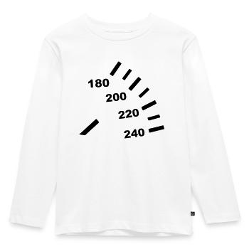 Tacho - Auto - Kinder Premium Bio Langarmshirt - Weiß - Vorne - AI Model Kid Female (0cm)