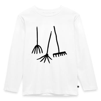 Garden Tools - Kids' Premium Longsleeve Shirt - white - Front - AI Model Kid Female (0cm)
