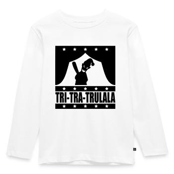 Tritratrulala mit Kasperle - Kinder Premium Bio Langarmshirt - Weiß - Vorne - AI Model Kid Female (0cm)