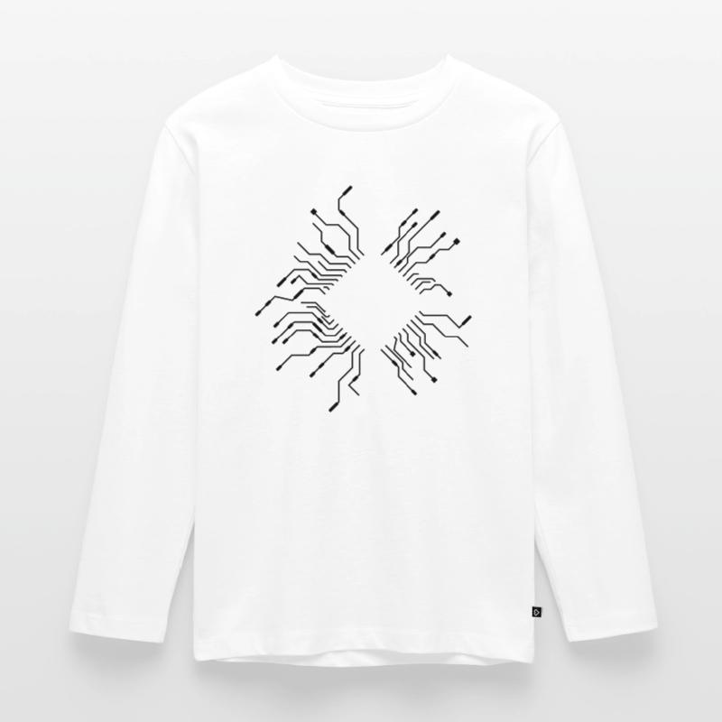 wires processor cpu wire cabling computer Kids' Premium Longsleeve Shirt