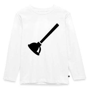 Plumber - Kids' Premium Longsleeve Shirt - white - Front - AI Model Kid Female (0cm)