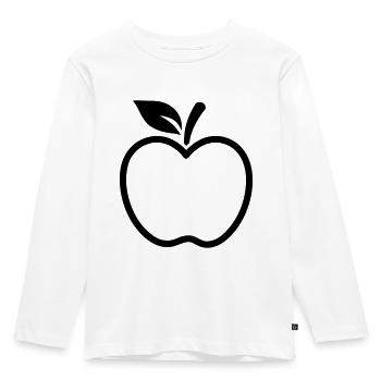 Apple - Kids' Premium Longsleeve Shirt - white - Front - AI Model Kid Female (0cm)