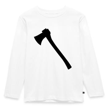Ax - Kids' Premium Longsleeve Shirt - white - Front - AI Model Kid Female (0cm)