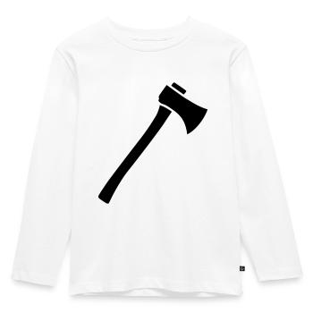Ax - Kids' Premium Longsleeve Shirt - white - Front - AI Model Kid Female (0cm)