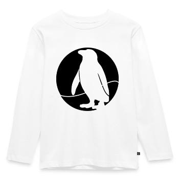 Wildtiere: der Brillenpinguin - T-shirt manches longues Premium Enfant - blanc - Devant - AI Model Kid Female (0cm)