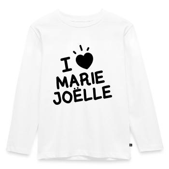 I Love Marie Joelle - T-shirt manches longues Premium Enfant - blanc - Devant - AI Model Kid Female (0cm)