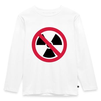 Radioaktiv - Kinder Premium Bio Langarmshirt - Weiß - Vorne - AI Model Kid Female (0cm)