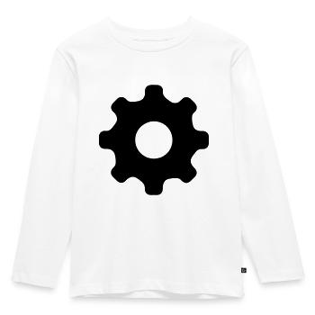 Gear - Kids' Premium Longsleeve Shirt - white - Front - AI Model Kid Female (0cm)