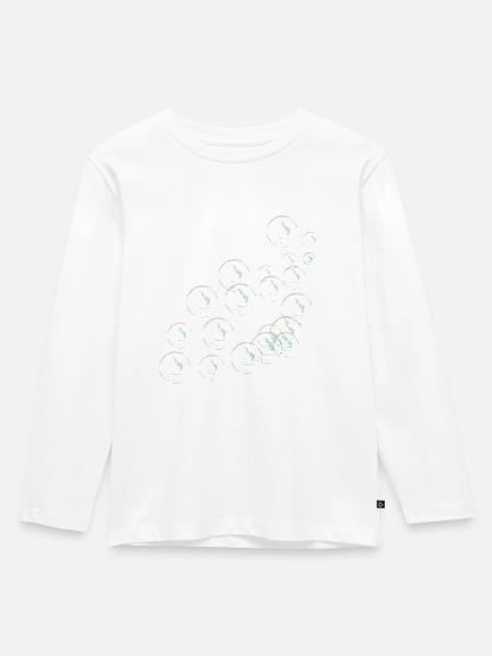 seifenblasen - Kinder Premium Bio Langarmshirt - Weiß