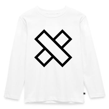 Cross - Kids' Premium Longsleeve Shirt - white - Front - AI Model Kid Female (0cm)