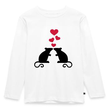 Mouse - Kids' Premium Longsleeve Shirt - white - Front - AI Model Kid Female (0cm)