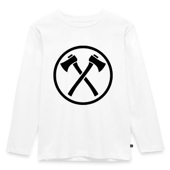 Ax - Kids' Premium Longsleeve Shirt - white - Front - AI Model Kid Female (0cm)