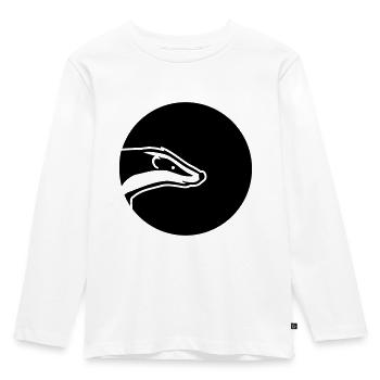 Dachs - Kinder Premium Bio Langarmshirt - Weiß - Vorne - AI Model Kid Female (0cm)