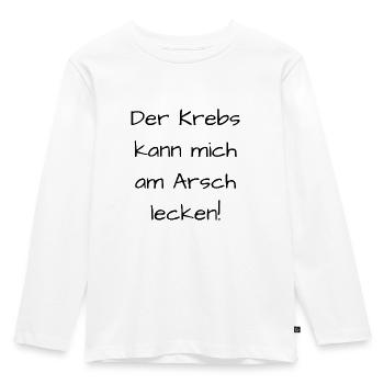 Kampf gegen Krebs - Kinder Premium Bio Langarmshirt - Weiß - Vorne - AI Model Kid Female (0cm)