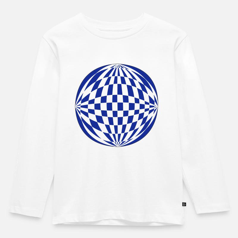 3D sphere - Kids' Premium Longsleeve Shirt - white