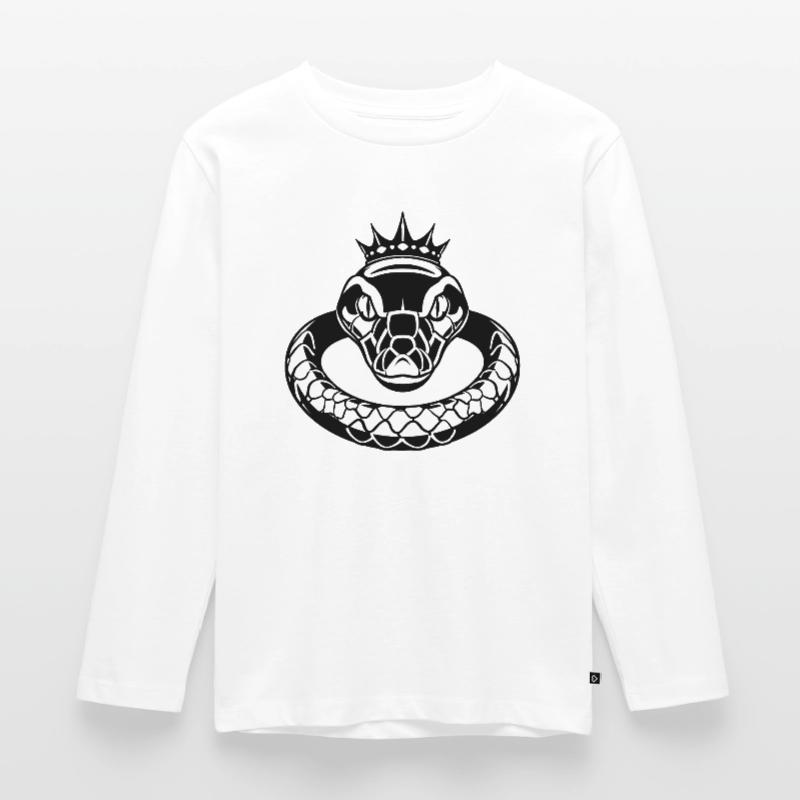 L’élégance du python royal T-shirt manches longues Premium Enfant