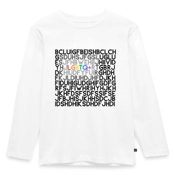 lgbtq+ - Kids' Premium Longsleeve Shirt - white - Front - AI Model Kid Female (0cm)