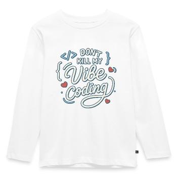 Vibe coding - Kids' Premium Longsleeve Shirt - white - Front - AI Model Kid Female (0cm)