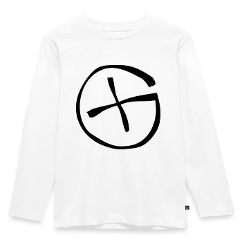 Geocaching - Kinder Premium Bio Langarmshirt - Weiß - Vorne - AI Model Kid Female (0cm)