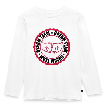 Équipe de rêve Stamp - T-shirt manches longues Premium Enfant - blanc - Devant - AI Model Kid Female (0cm)
