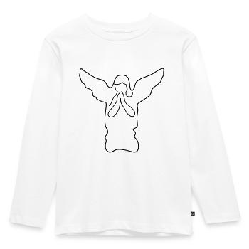 engel - Kinder Premium Bio Langarmshirt - Weiß - Vorne - AI Model Kid Female (0cm)