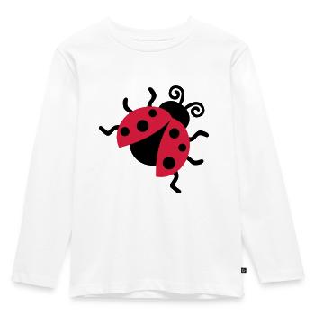 Ladybug - Kids' Premium Longsleeve Shirt - white - Front - AI Model Kid Female (0cm)