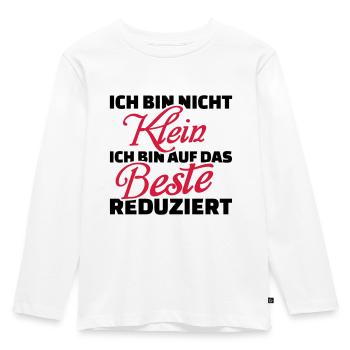 Klein - Kinder Premium Bio Langarmshirt - Weiß - Vorne - AI Model Kid Female (0cm)