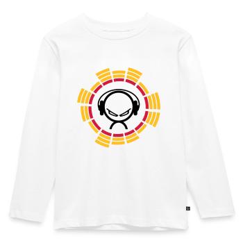 equalizer - Kinder Premium Bio Langarmshirt - Weiß - Vorne - AI Model Kid Female (0cm)
