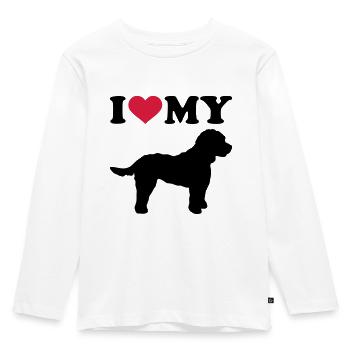 Cockapoo - Kids' Premium Longsleeve Shirt - white - Front - AI Model Kid Female (0cm)