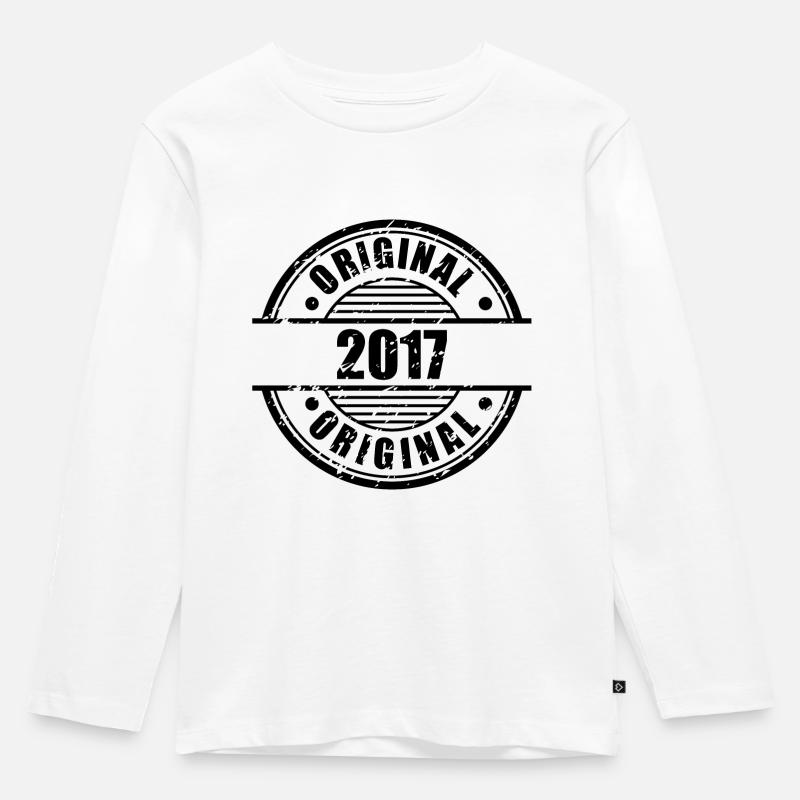 2017 Original - Kinder Premium Bio Langarmshirt - Weiß