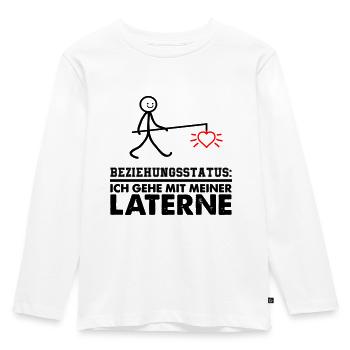 meine laterne 02 - Kinder Premium Bio Langarmshirt - Weiß - Vorne - AI Model Kid Female (0cm)