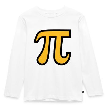 Pi - Kinder Premium Bio Langarmshirt - Weiß - Vorne - AI Model Kid Female (0cm)