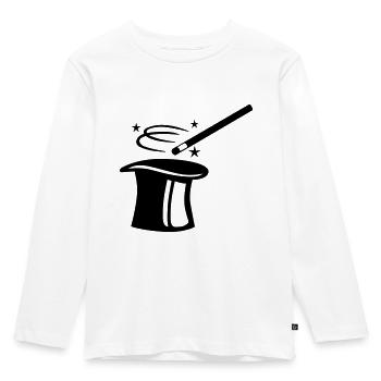Zauberer - Kinder Premium Bio Langarmshirt - Weiß - Vorne - AI Model Kid Female (0cm)