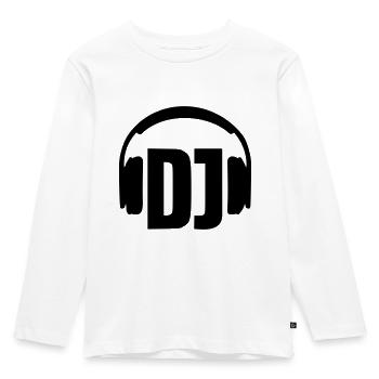 DJ - Kinder Premium Bio Langarmshirt - Weiß - Vorne - AI Model Kid Female (0cm)