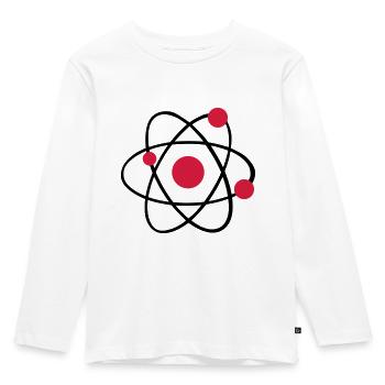 Atom - Kids' Premium Longsleeve Shirt - white - Front - AI Model Kid Female (0cm)