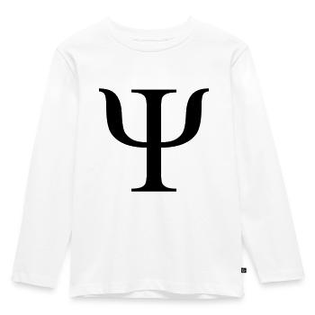 Psi - Kids' Premium Longsleeve Shirt - white - Front - AI Model Kid Female (0cm)