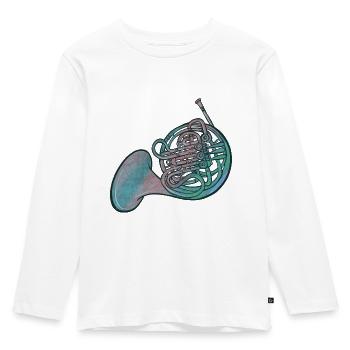 Cor - T-shirt manches longues Premium Enfant - blanc - Devant - AI Model Kid Female (0cm)