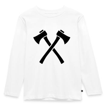 Ax - Kids' Premium Longsleeve Shirt - white - Front - AI Model Kid Female (0cm)
