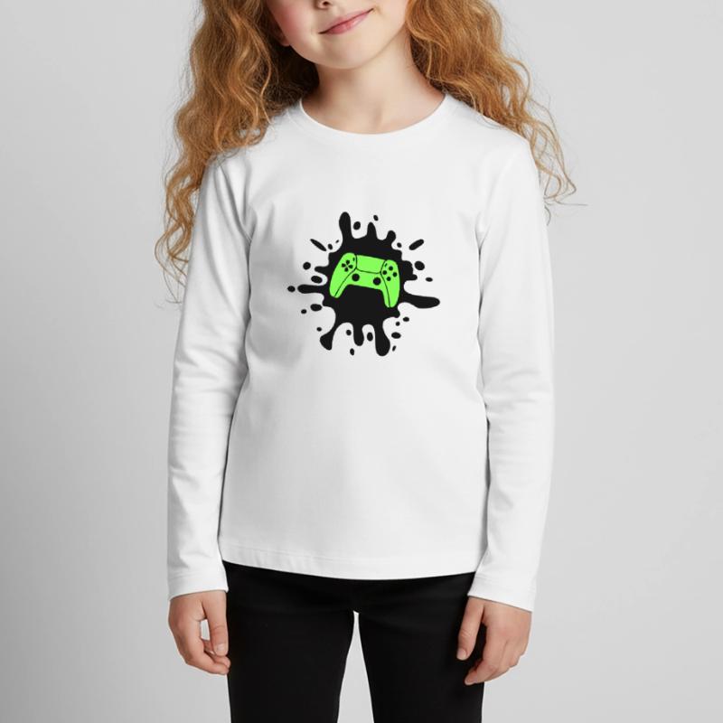 Gamer Gamepad Blobs Kids' Premium Longsleeve Shirt