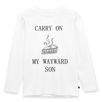 Supernatural / Carry on my wayward son /Winchester - Kinder Premium Bio Langarmshirt - Weiß - Vorne - AI Model Kid Female (0cm)