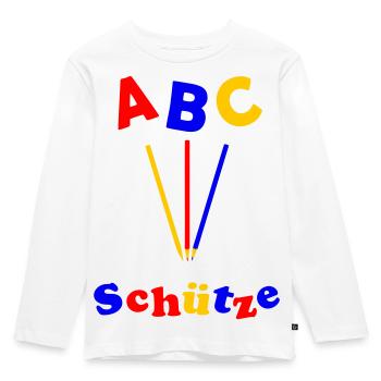 ABC Sagittarius Back to School - Kids' Premium Longsleeve Shirt - white - Front - AI Model Kid Female (0cm)