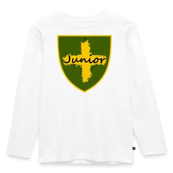 T-DZ junior - T-shirt manches longues Premium Enfant - blanc - Devant - AI Model Kid Female (0cm)