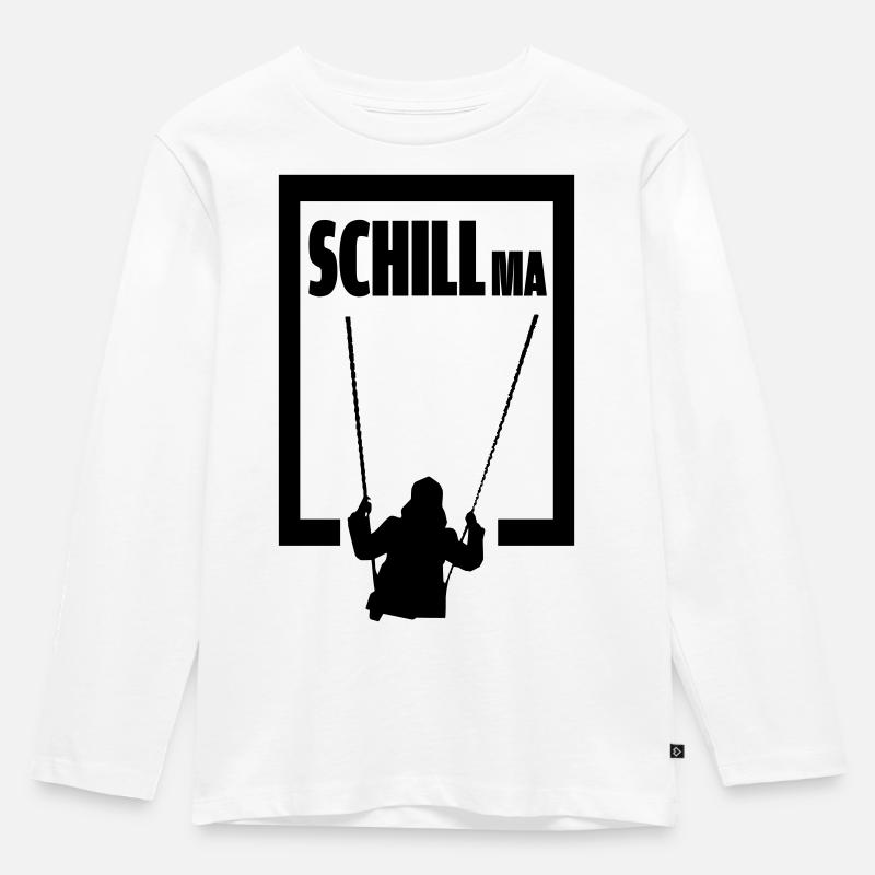 SchillMa - Kinder Premium Bio Langarmshirt - Weiß