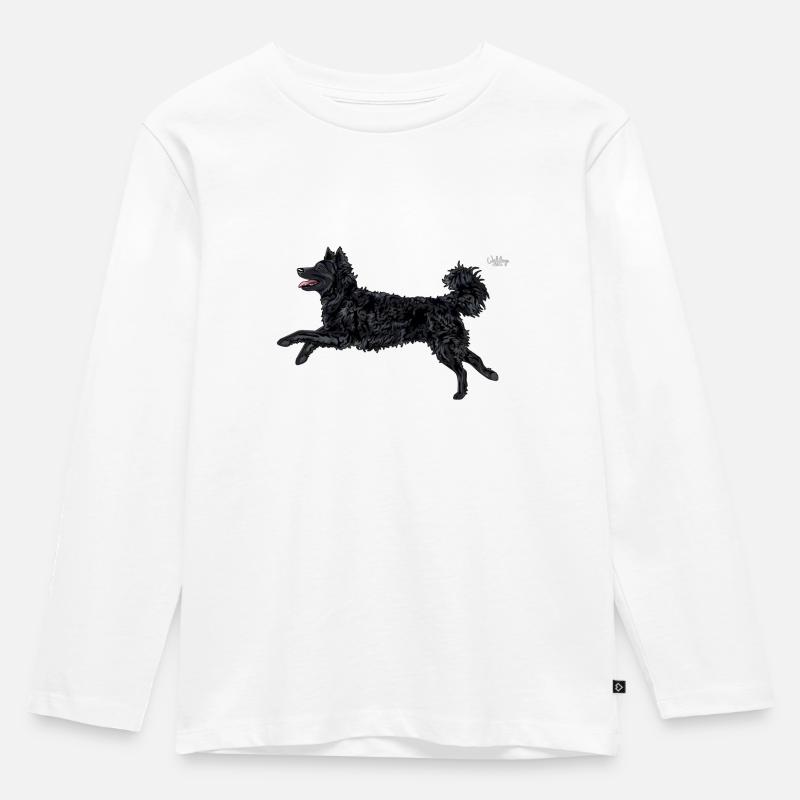 mudidiamonds3 - Kinder Premium Bio Langarmshirt - Weiß