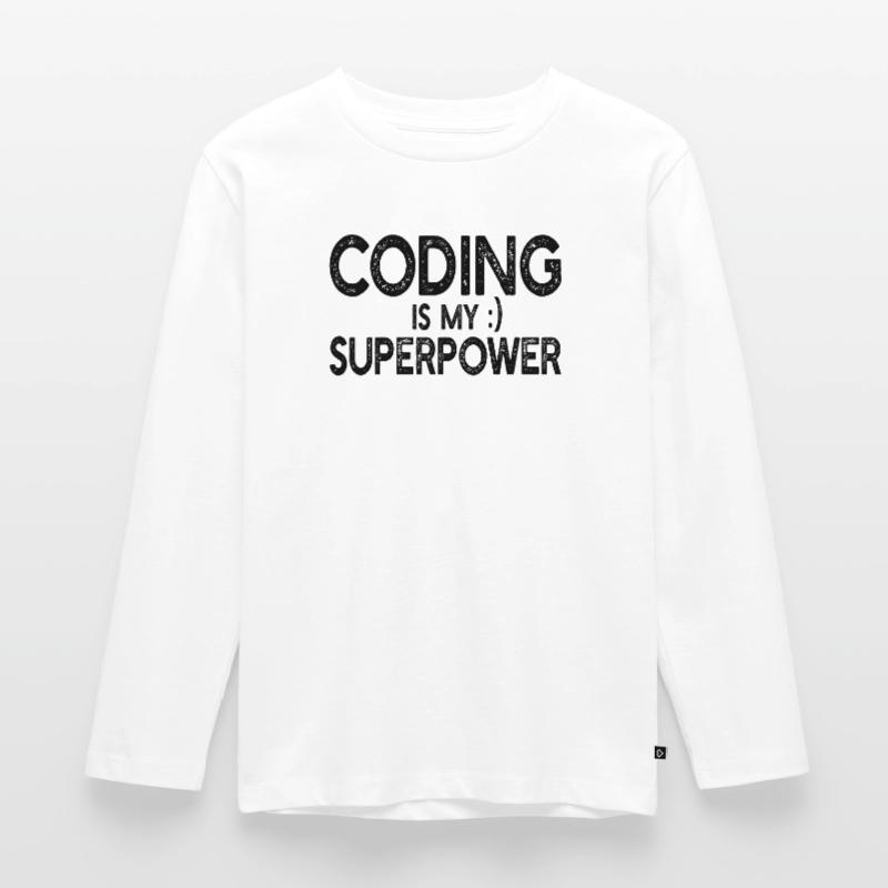 Computer Programmer - Coding is my superpower Kinder Premium Bio Langarmshirt